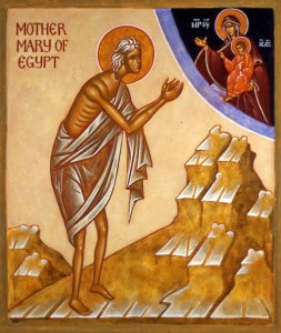 st-mary-of-egypt praying to heaven